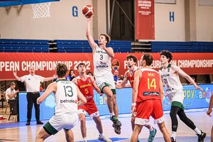 Europos čempionatą Lietuvos 20-mečiai pradėjo pralaimėjimu prieš ispanus