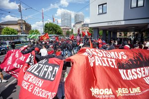 Vokietijos Mainco mieste neonacių eitynes sužlugdė tūkstančiai visuomenės atstovų