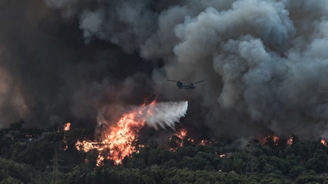 Viduržemio jūros regioną alinanti kaitra neslūgsta: miško gaisrai artėja link miestų