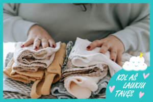 Pirmasis kūdikio garderobas: patarimai, kaip jį derinti