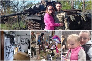 Ukrainietė iš Lietuvos grįžta namo: pašiurpo pamačiusi, kaip jos namus apšnerkštė rusų kareiviai