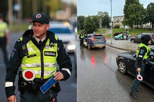 Neblaivus vairuotojas sustojo tik užvažiavęs ant šaligatvio