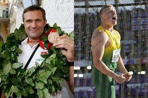 Skambučio iš sūnaus sulaukęs V. Alekna dėl kritusio rekordo neliūdi: tiki, kad Mykolas jį sugrąžins į Lietuvą