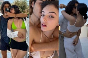 17-metė Monicos Bellucci dukra Deva leidosi į romaniškas atostogas su savo vaikinu