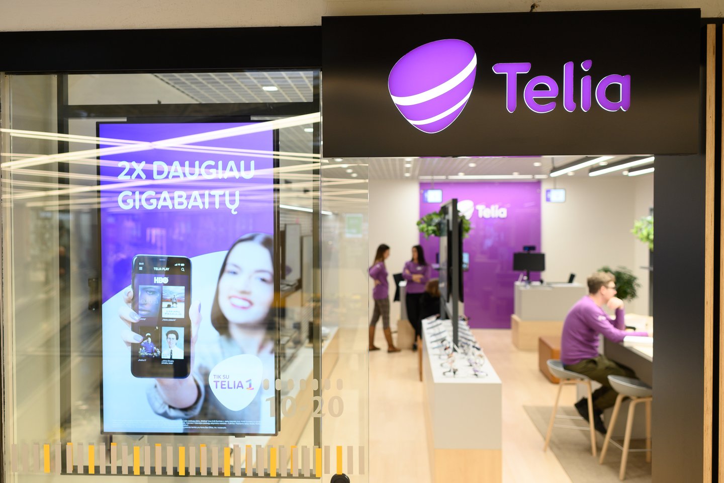 Telekomunikacijų bendrovės „Telia Lietuva“ pajamos antrąjį 2022 metų ketvirtį per metus augo 8,9 proc. – iki 110,7 mln. eurų.<br>V.Skaraičio nuotr.