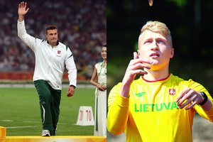 M. Alekną su legendiniu tėčiu V. Alekna lyginęs amerikiečių treneris negailėjo pagyrų: „Absoliučiai neįtikėtina“