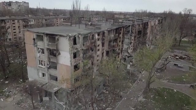 Rusijos invazijos į Mariupolį pasekmės: pamatykite, kaip uostamiestis atrodo šiomis dienomis