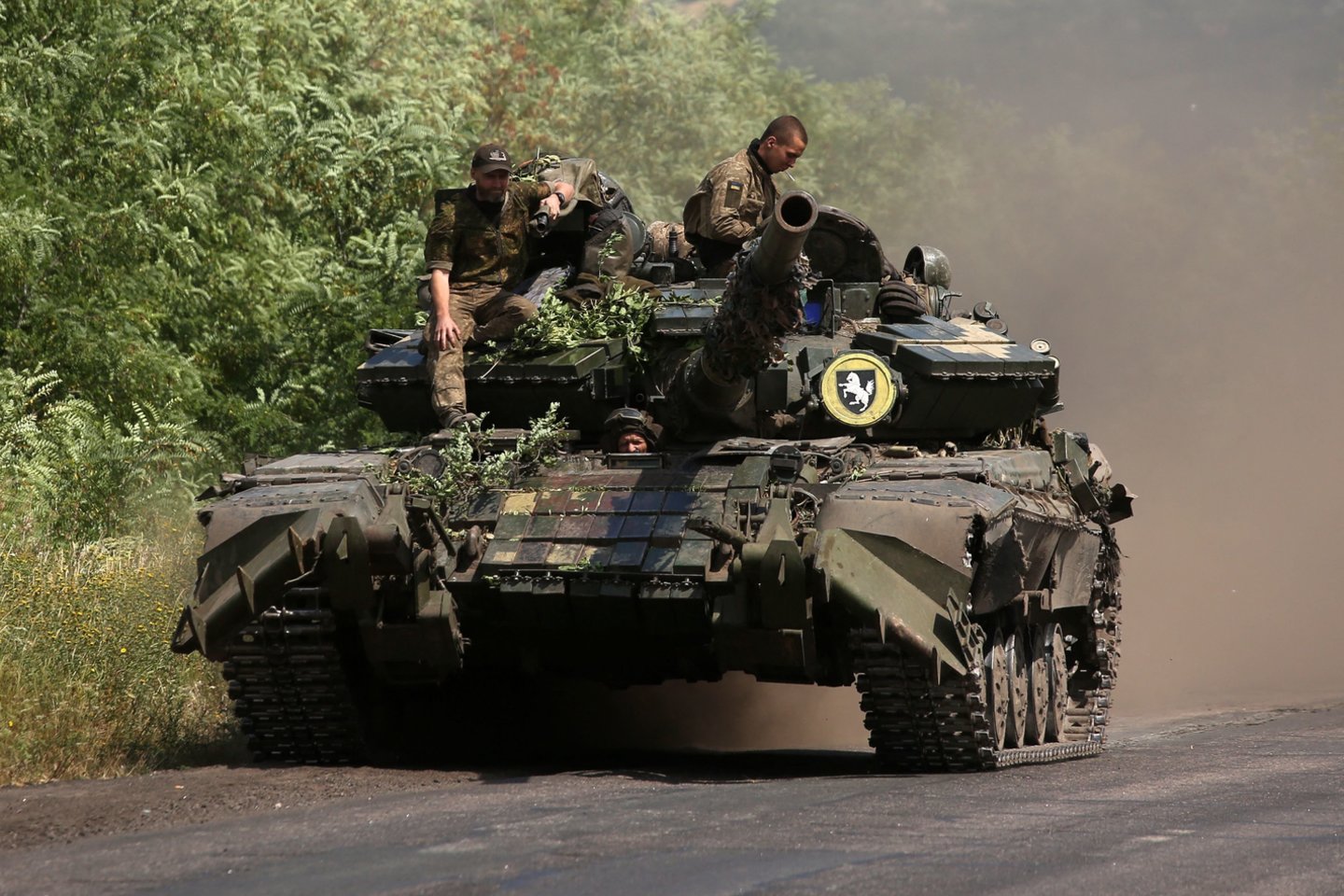 Karas Ukrainoje. Gynėjų pajėgos.<br>AFP/Scanpix nuotr.