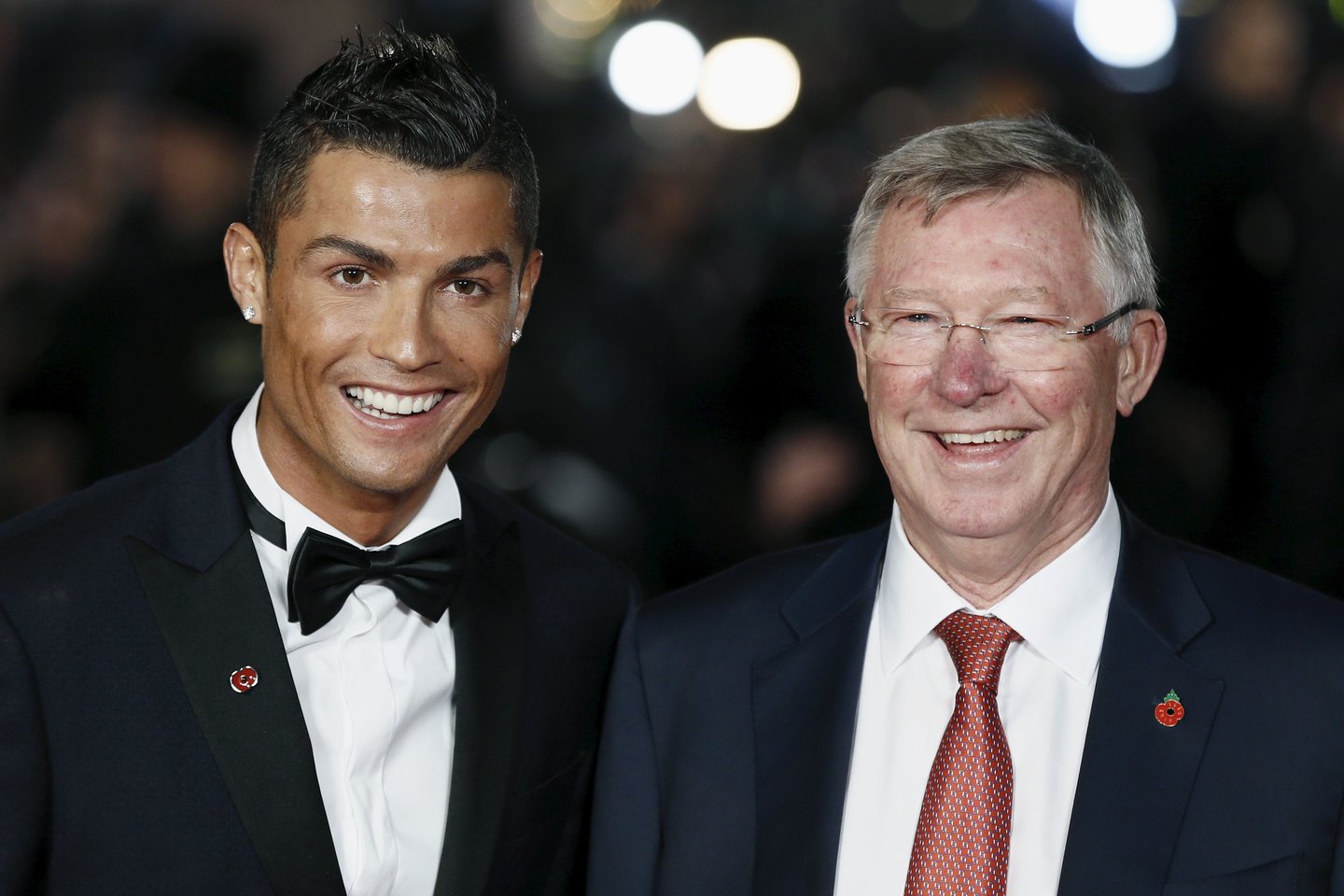 C.Ronaldo ir A.Fergusonas gerai pažįstami.<br>Reuters/Scanpix nuotr.