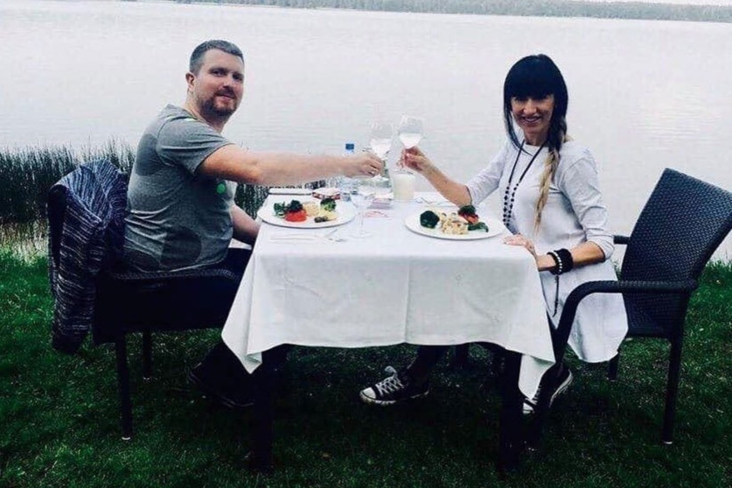  Katažina Zvonkuvienė pasidalijo vestuvių metinių kadrais nuo pat pirmųjų.<br> Soc. tinklo nuotr.