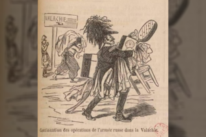 Niekas nesikeičia? XIX amžiaus karikatūra išjuokia atpažįstamą Rusijos kariuomenės bruožą