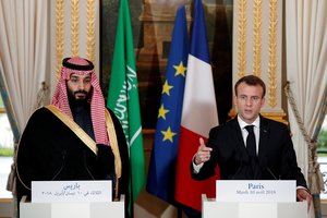 E. Macronas priims Saudo Arabijos princą prezidento rūmuose