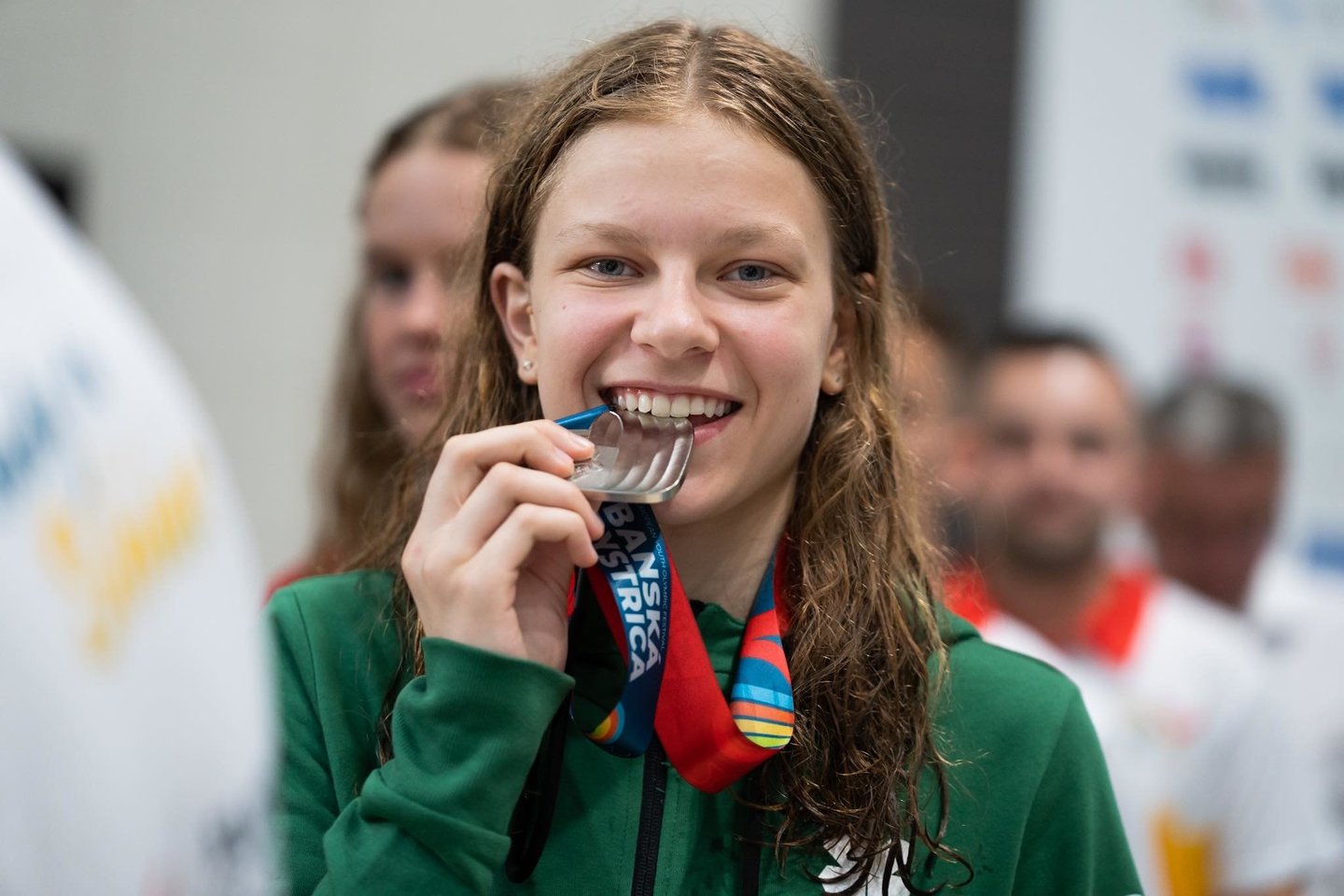 200 m plaukimo laisvuoju stiliumi rungtyje sidabrą iškovojo Sylvia Statkevičius.<br> K.Štreimikio/LTOK nuotr.