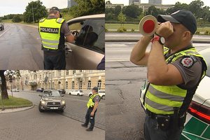 Netikėtai surengto reido Vilniuje metu pažeidėjas žurnalistus išplūdo necenzūriniais žodžiais