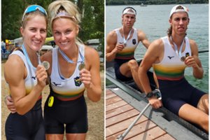 Sidabru sublizgę jaunieji irkluotojai: „Juodas darbas atsiperka“