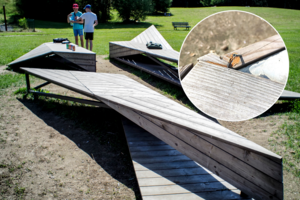 Meno kūrinys sostinės paežerėje lūžta: apmaudu – išleista 20,5 tūkst. eurų