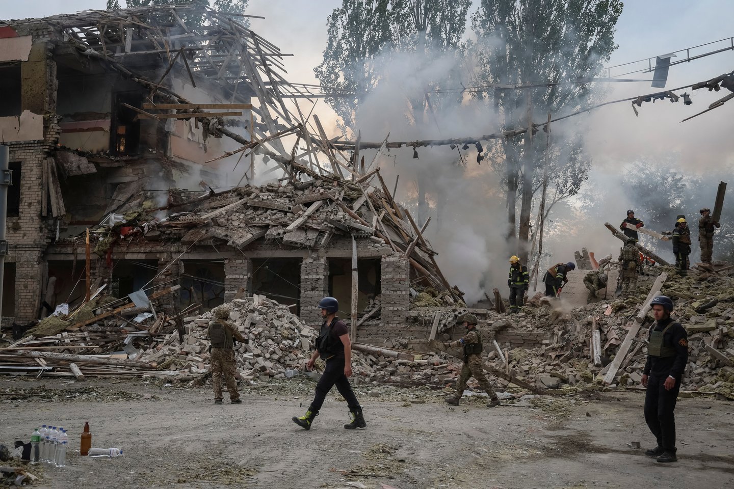 Karas Ukrainoje, Kramatorske tęsiasi Rusijos pajėgų atakos.<br>Reuters/Scanpix nuotr.