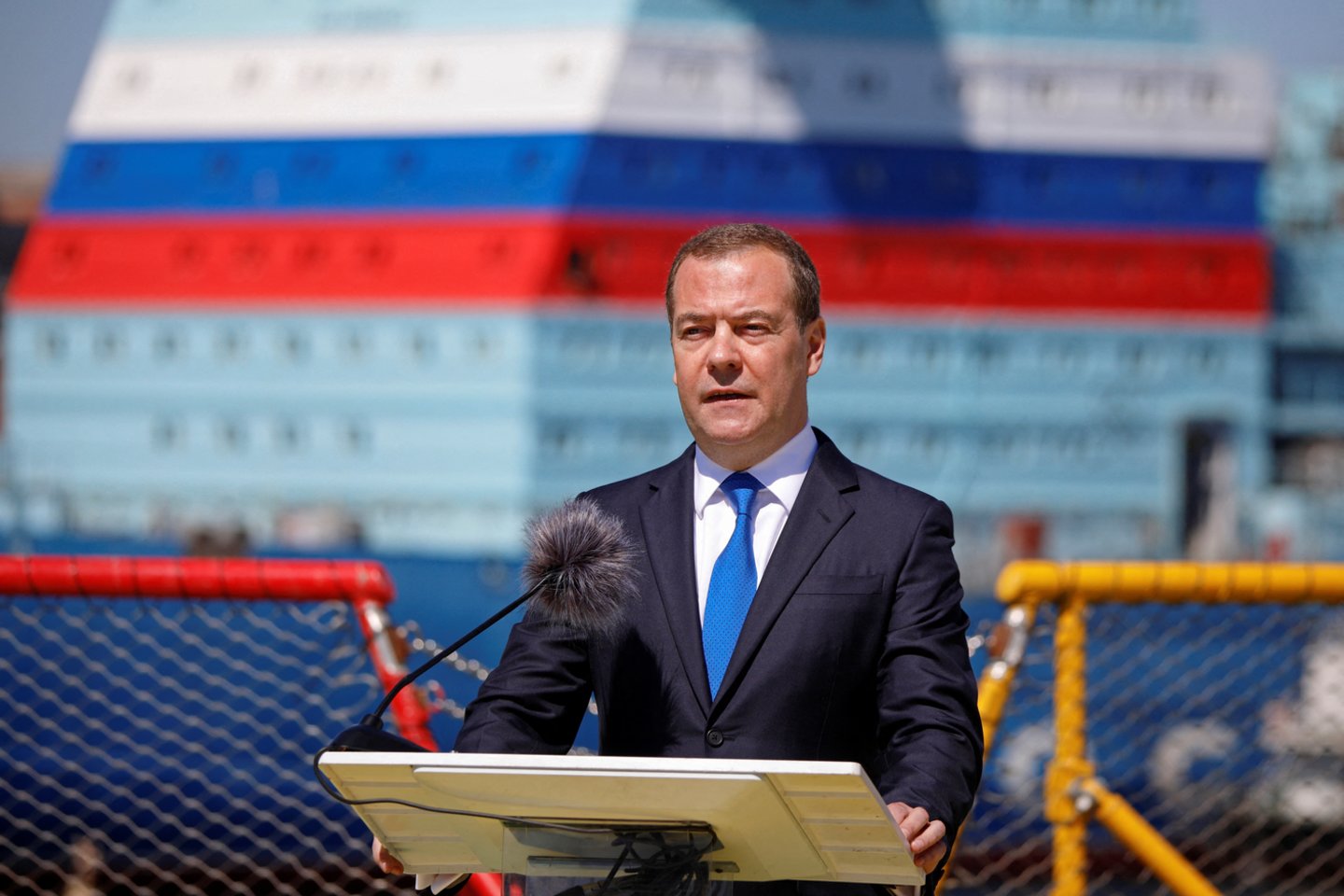Buvęs Rusijos prezidentas Dmitrijus Medvedevas.<br>Reuters/Scanpix nuotr.