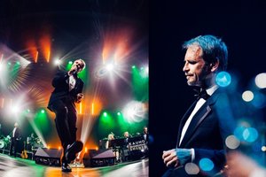 Scenoje išvydę pasipuošusį Marijoną Mikutavičių gerbėjai neteko žado