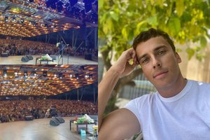 Latvijoje pasirodžiusį Maksimą Galkiną gerbėjai apipylė gėlėmis ir plojimais: „Ačiū, Jūrmala!“