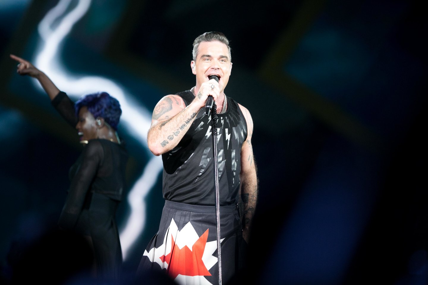 Robbie Williamso koncertas Lietuvoje. <br>T.Bauro nuotr.
