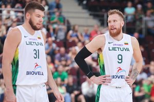 Rinktinės naujokas I. Brazdeikis įvertino du ekipos NBA žaidėjus: kalba apie konkurenciją