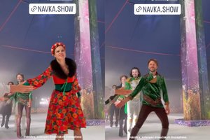 P. Vanagas su M. Drobiazko planų nepakeitė – pasirodė ledo šou Rusijoje