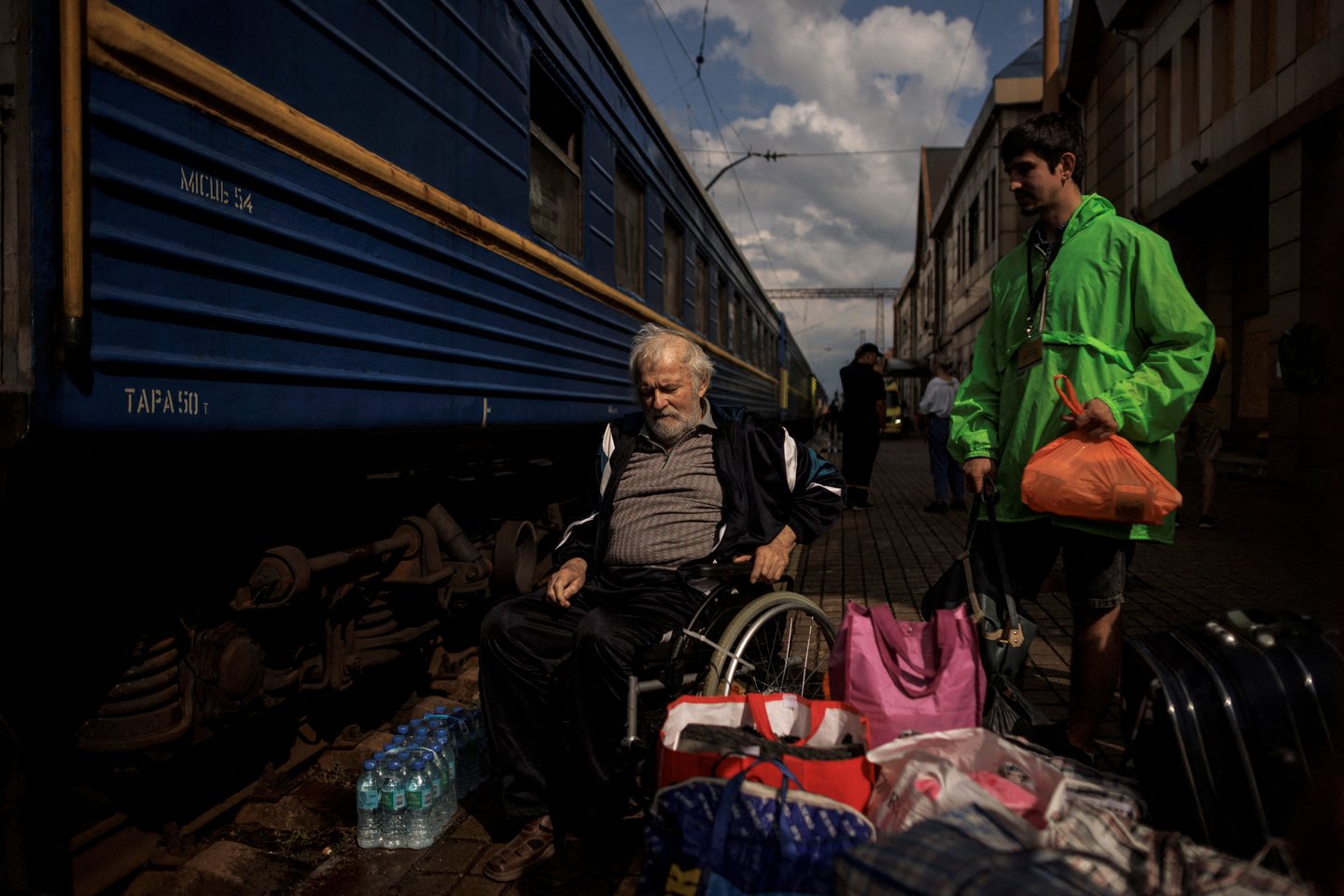 Karas Ukrainoje. Gyventojų evakuacija.<br>Reuters/Scanpix nuotr.