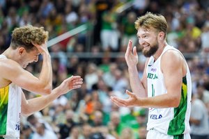 Pirmąkart šiemet su dviem NBA bokštais žaidusi Lietuvos rinktinė pamokė suomius