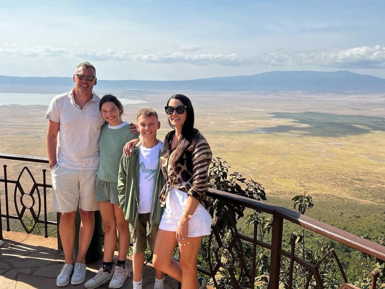  Jasikevičiai keliavo po Afriką.<br> Instagramo nuotr.