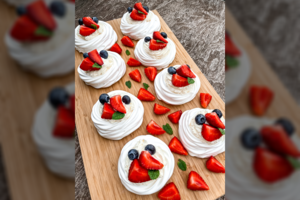 Fantastiškai skanūs „Pavlovos“ krepšeliai su grietinėle ir uogomis: receptas, kurį verta išbandyti