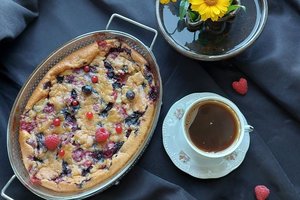 Prancūziškas desertas su uogomis namus iškvėpins vasaros aromatais