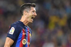 Slogus R. Lewandowskio startas Ispanijos pirmenybėse – ir be įvarčio, ir be pergalės