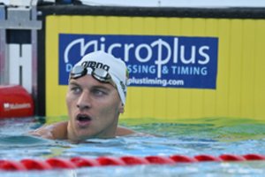 Europos rekordo tempu plaukusiam A. Šidlauskui pritrūko jėgų: finale iškovoti antrojo medalio nepavyko