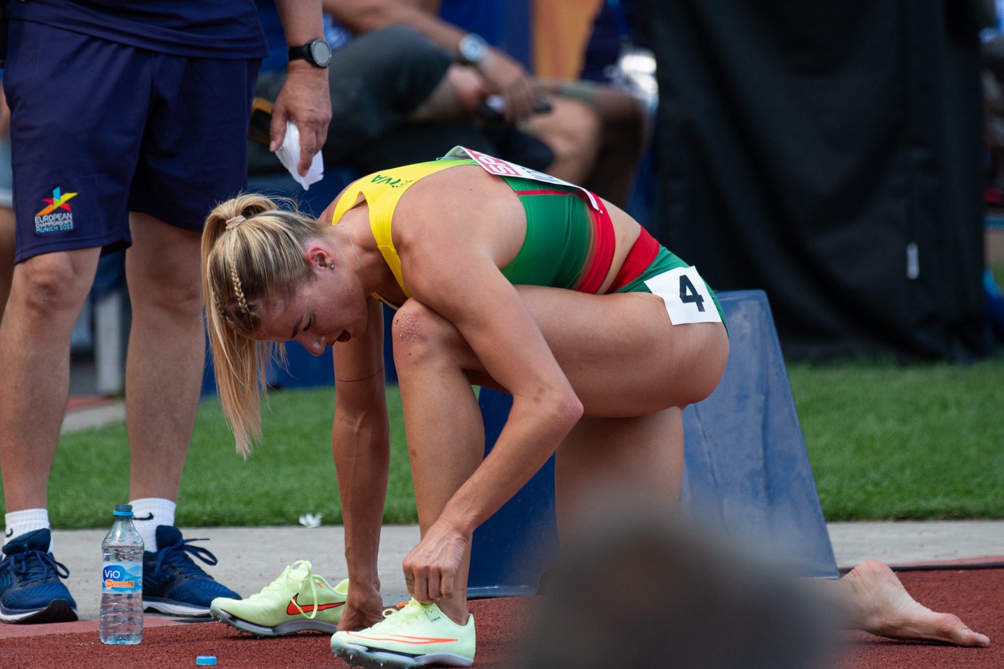 Modesta Morauskaitė nepateko į Europos čempionato 400 metrų bėgimo finalą.<br>A.Pliadžio/LLAF nuotr.