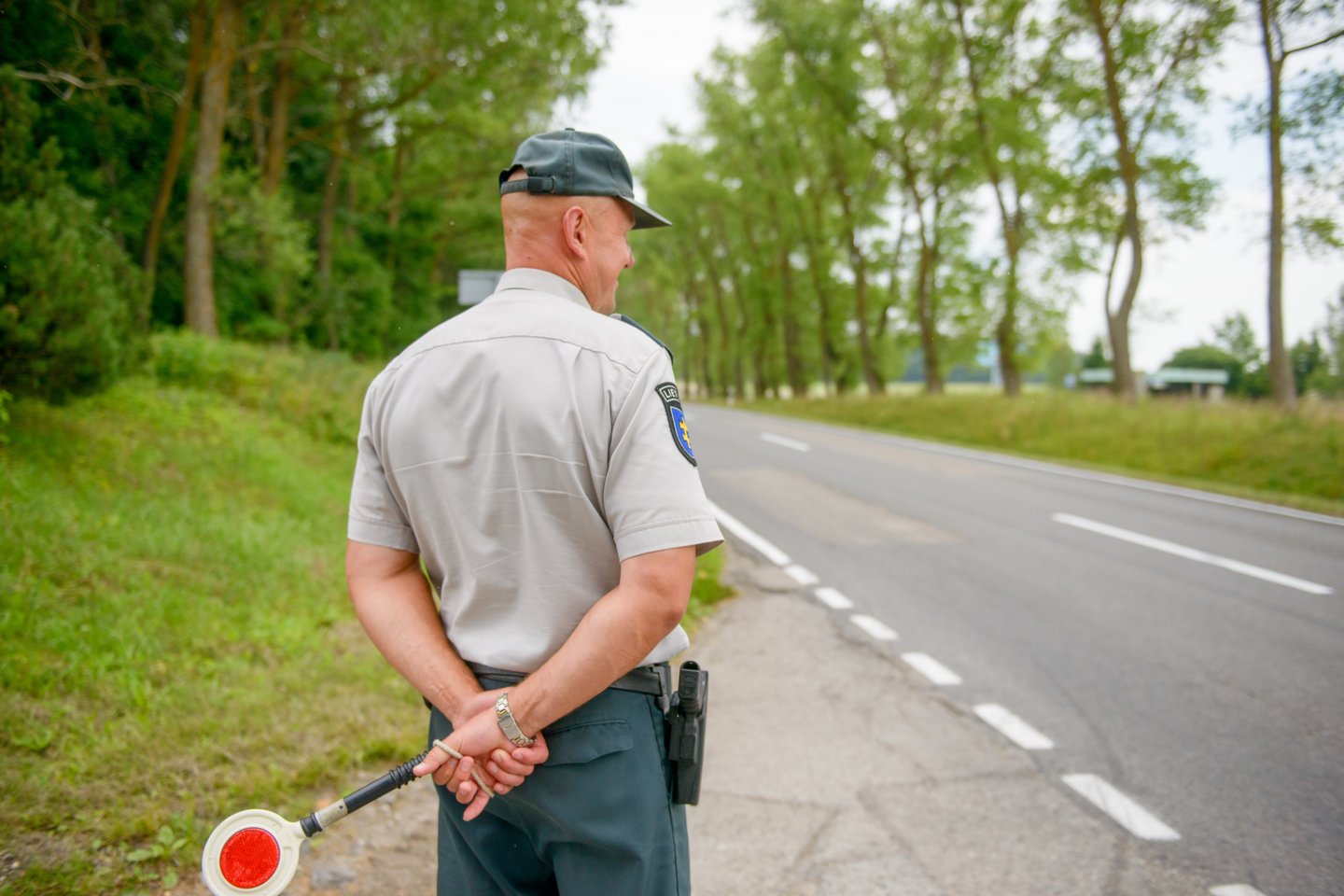 Tauragės apskrities vyriausiojo policijos komisariato pareigūnai keliuose vykdė sustiprintą leistino greičio kontrolę, tikrino vairuotojų blaivumą.<br>J.Stacevičiaus nuotr.