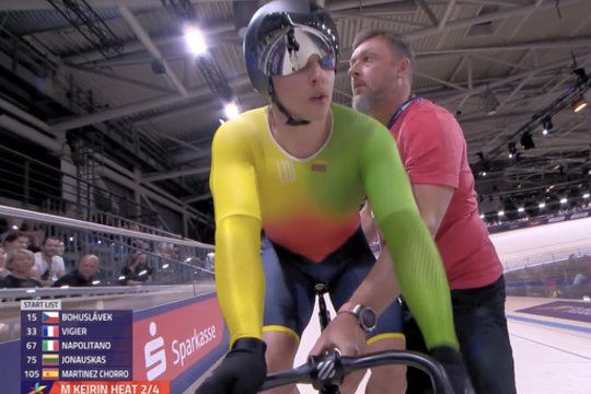 Svajūnas Jonauskas Europos dviračių treko čempionate – devintas