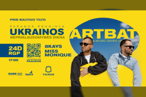 Ukrainos nepriklausomybės dieną – palaikymo koncertai Vilniuje