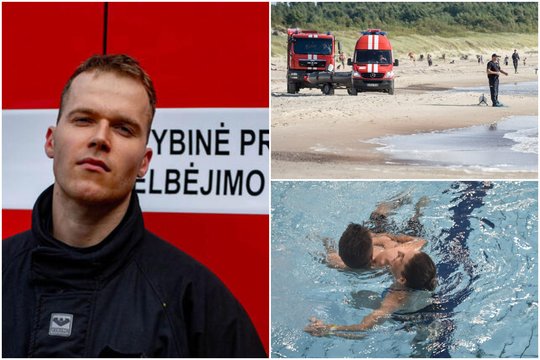  UGNIAGESYS. Gedas Lučinskas, trečius metus Klaipėdoje dirbantis ugniagesiu, skęstantį vaiką gelbėjo pirmą kartą.