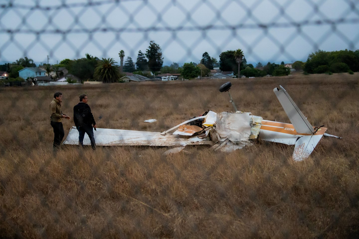 Šiaurės Kalifornijoje prie kaimiškoje vietovėje įsikūrusio oro uosto susidūrus dviem lengviesiems lėktuvams, žuvo trys žmonės ir šuo.<br>SIPA Press/Scanpix nuotr.