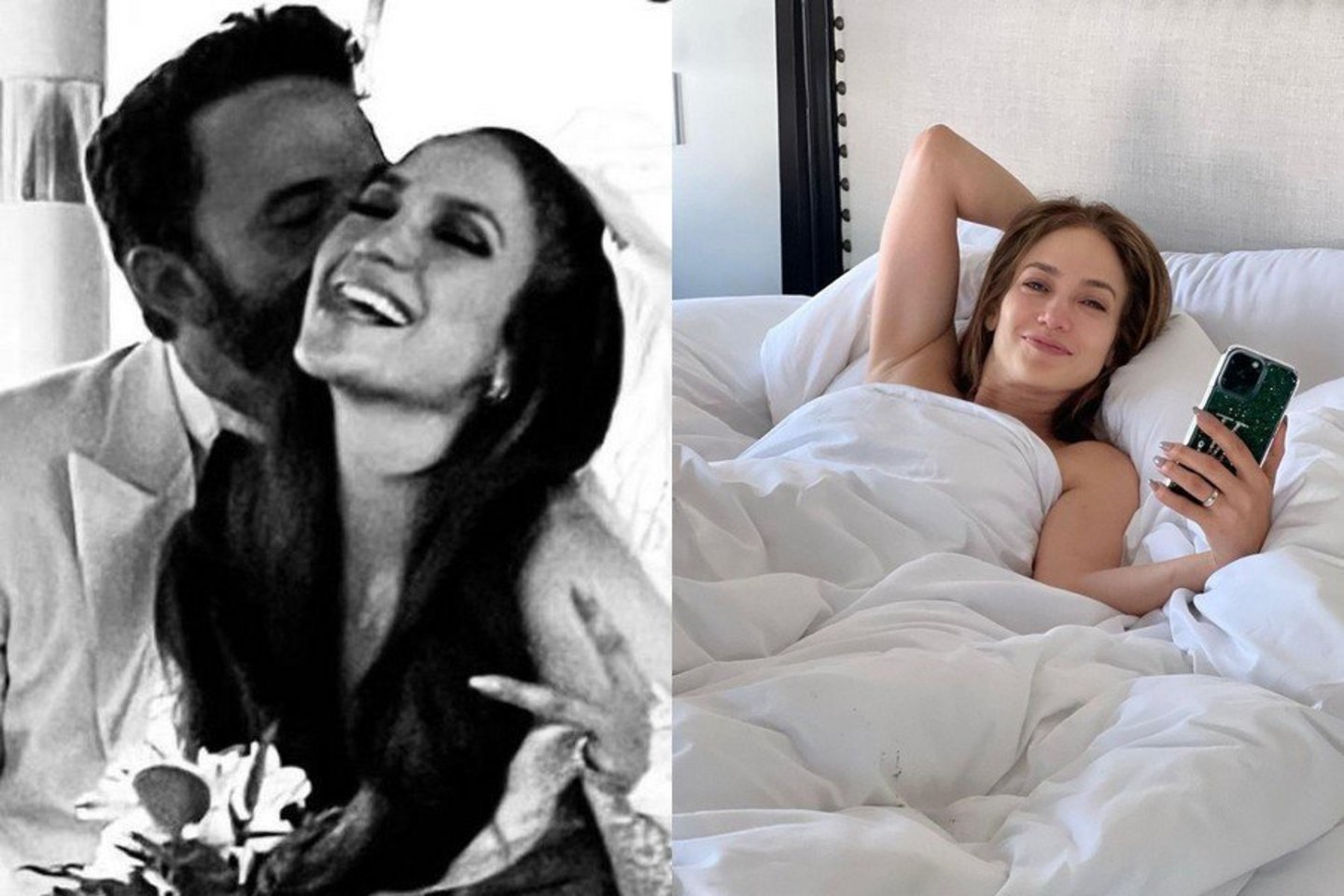 Benas Affleckas ir Jennifer Lopez.<br>Socialinio tinklo nuotr.