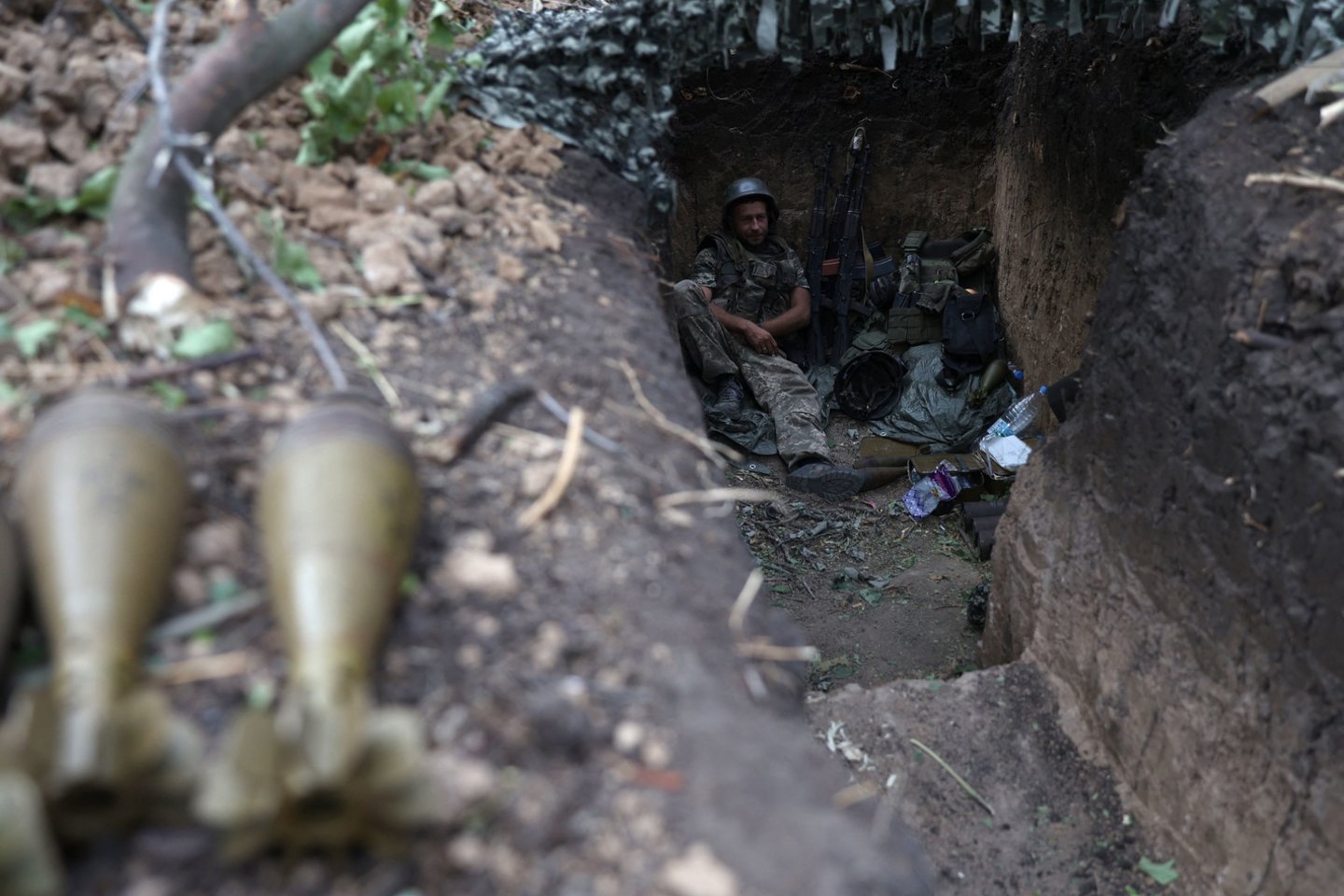 Karas Ukrainoje, Doneckas.<br>AFP/Scanpix nuotr.