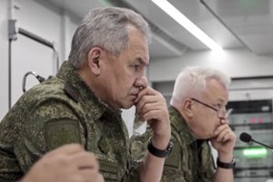 S. Šoigu gina Rusijos sprendimą pradėti karą: tikina, kad atakų tempas neva sąmoningai buvo sulėtintas