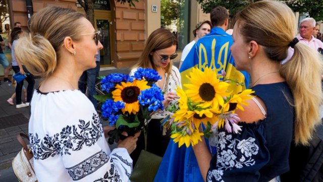 Vilniuje minima Ukrainos nepriklausomybės diena: palaikymo akciją vainikuos daugybė meninių performansų
