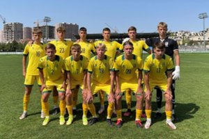 Lietuvos 19-mečiai futbolininkai nugalėjo bendraamžius iš Armėnijos