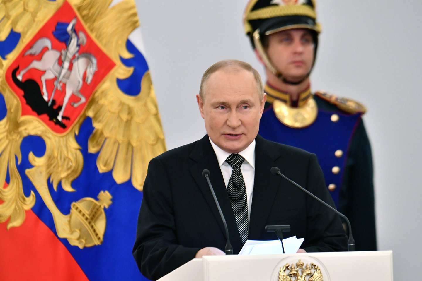 ​Rusijos prezidentas Vladimiras Putinas.<br>AP/Scanpix nuotr.