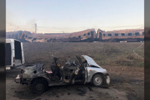 Ukrainos Nepriklausomybės dieną – žiauri Rusijos ataka: raketas paleido į keleivinį traukinį