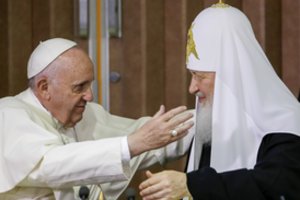 Rusijos patriarchas nedalyvaus renginyje, kur turėjo susitikti su popiežiumi
