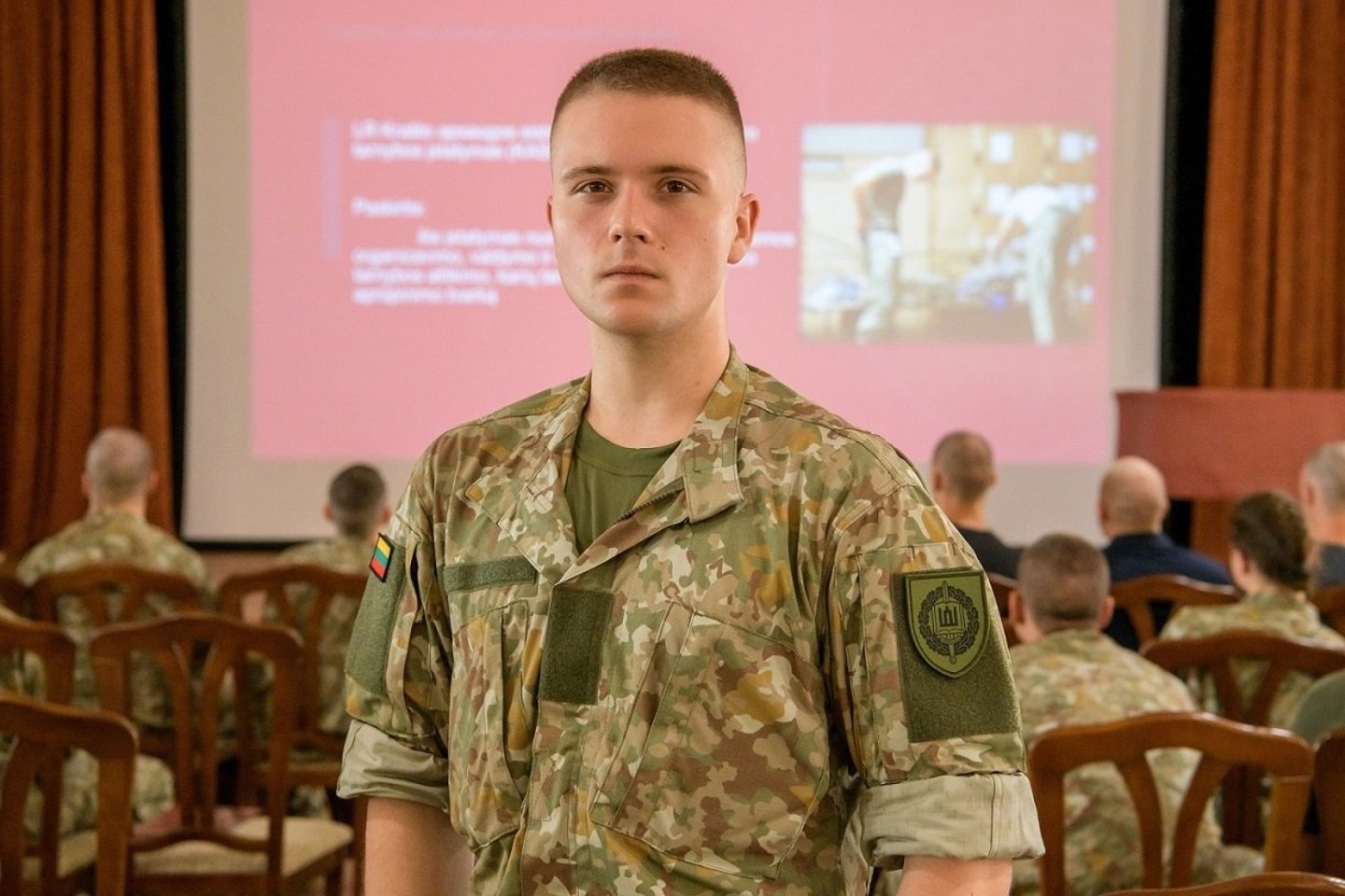  ​Į Generolo Jono Žemaičio Lietuvos karo akademiją susirinko šiais mokslo metais karininko profesiją pasirinkę jaunuoliai.<br> E.Genio (KAM) nuotr.