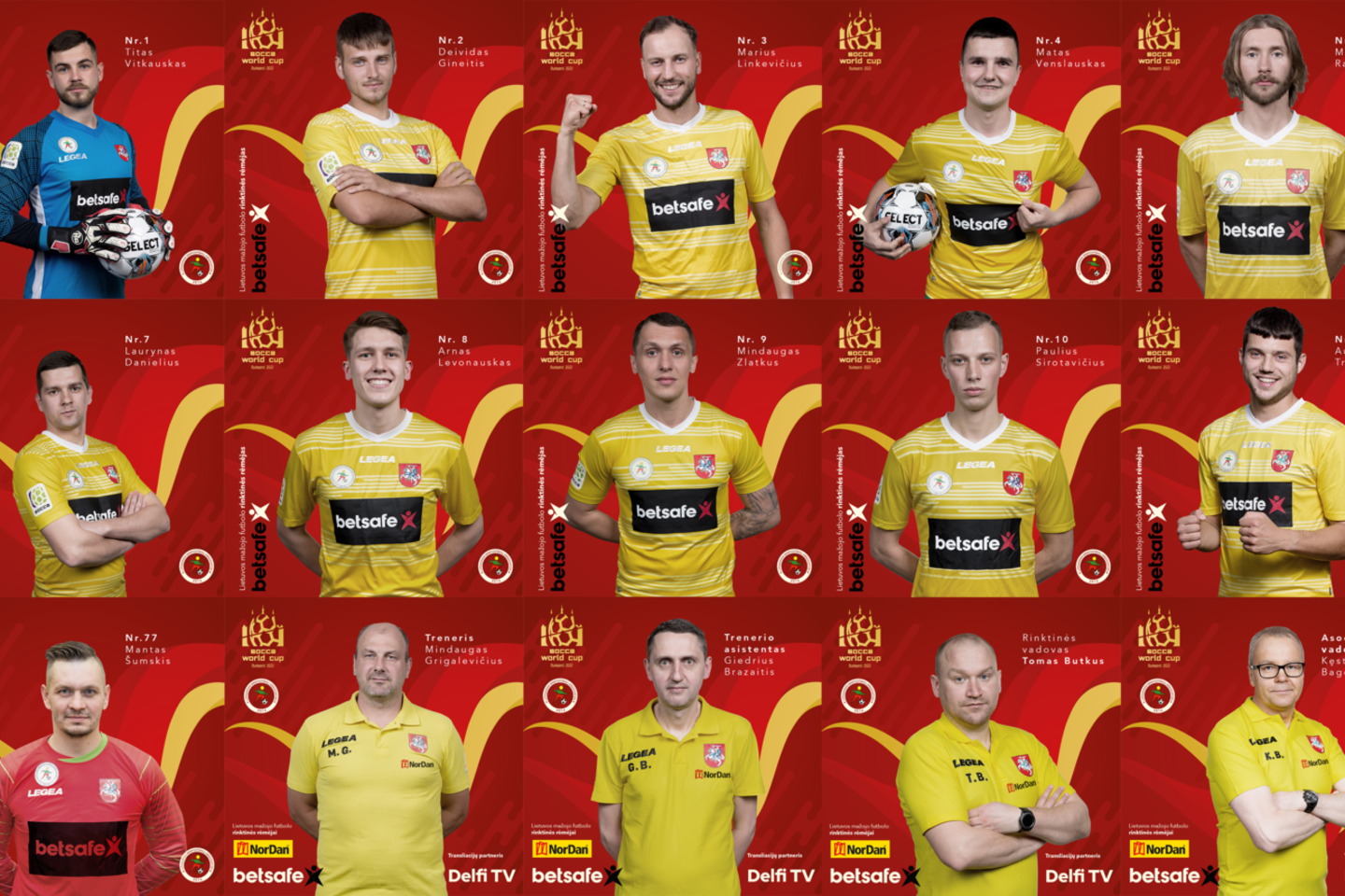 Paaiškėjo mažojo futbolo rinktinė.<br> LMFA nuotr.